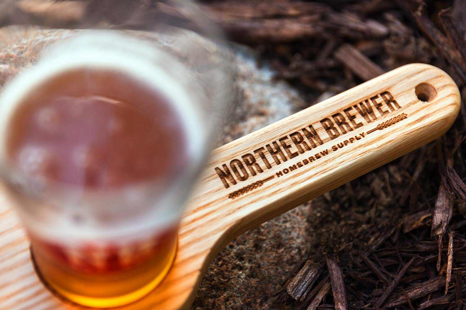 Northern Brewer Homebrew Supply on a serving board