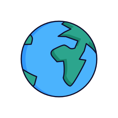 Globe geographic illustration