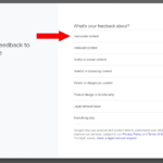 Screenshot of sending feedback to Google to correct unwanted SEO terms.